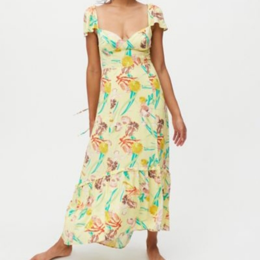Urban Outfitters Strappy Yellow Dress